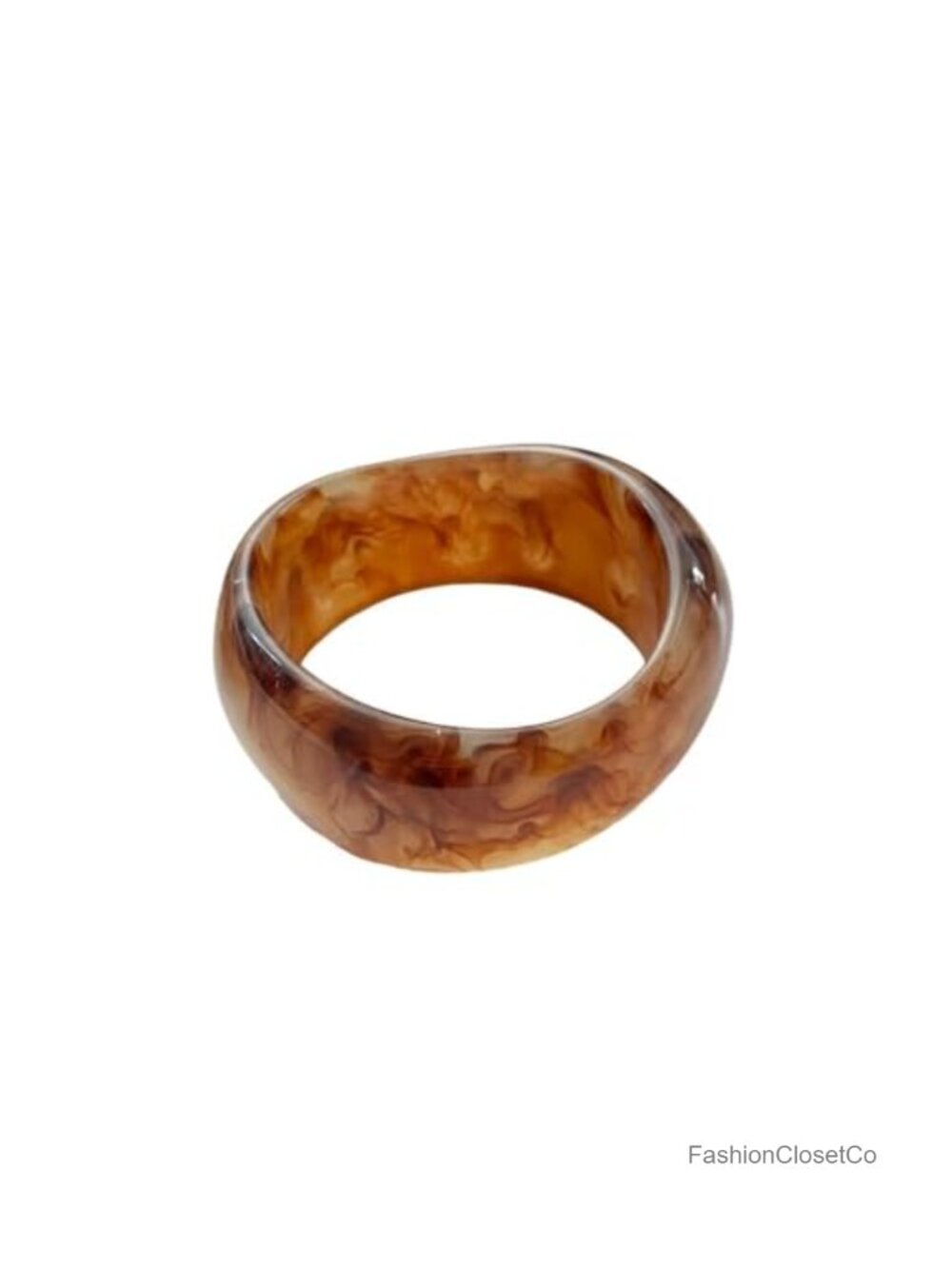 Chunky Resin Bangle Bracelet for Women Wide Irregular Geometric Cuff